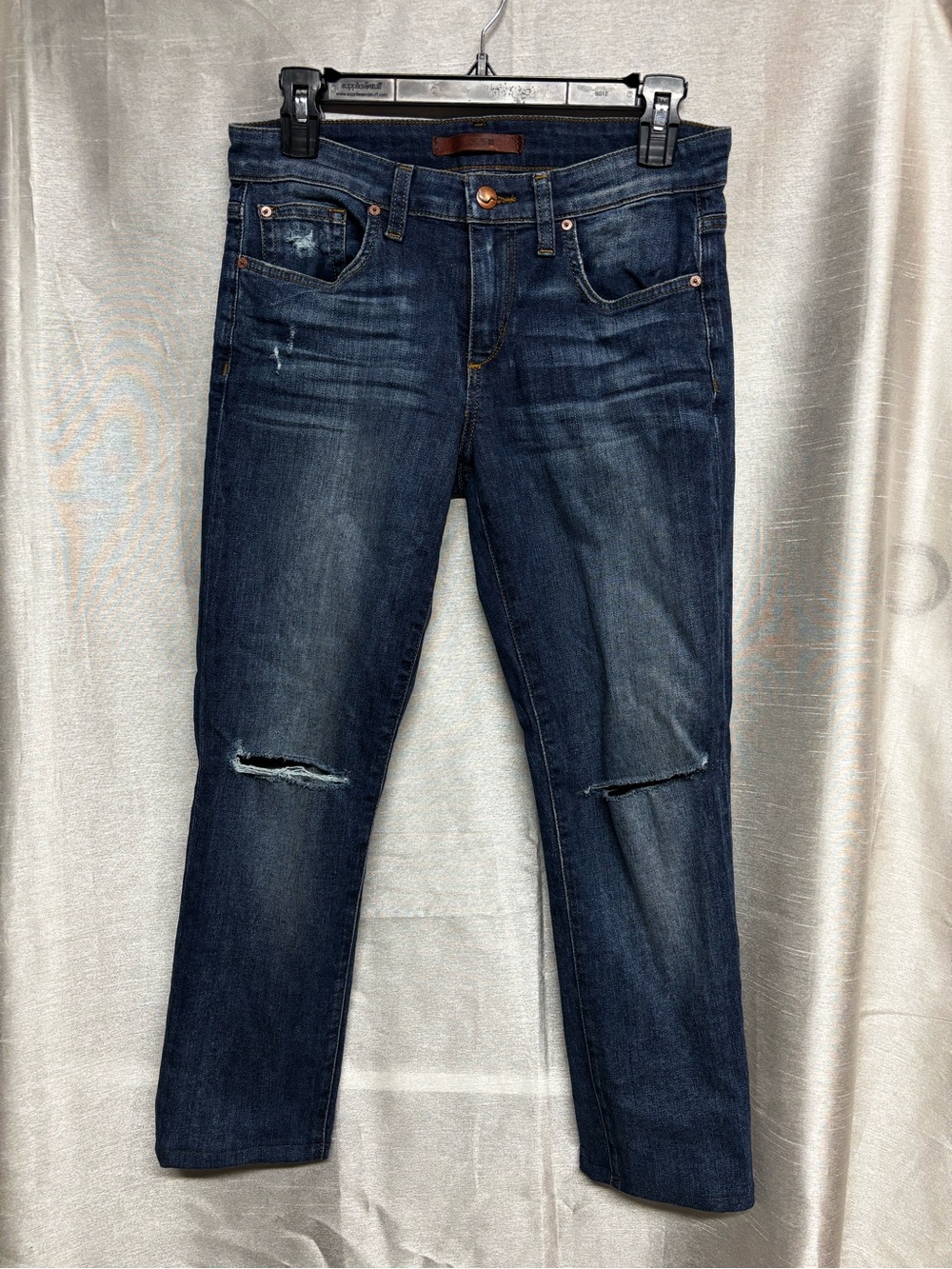 Joe's Jeans Dark Indigo Distressed Boyfriend Jeans